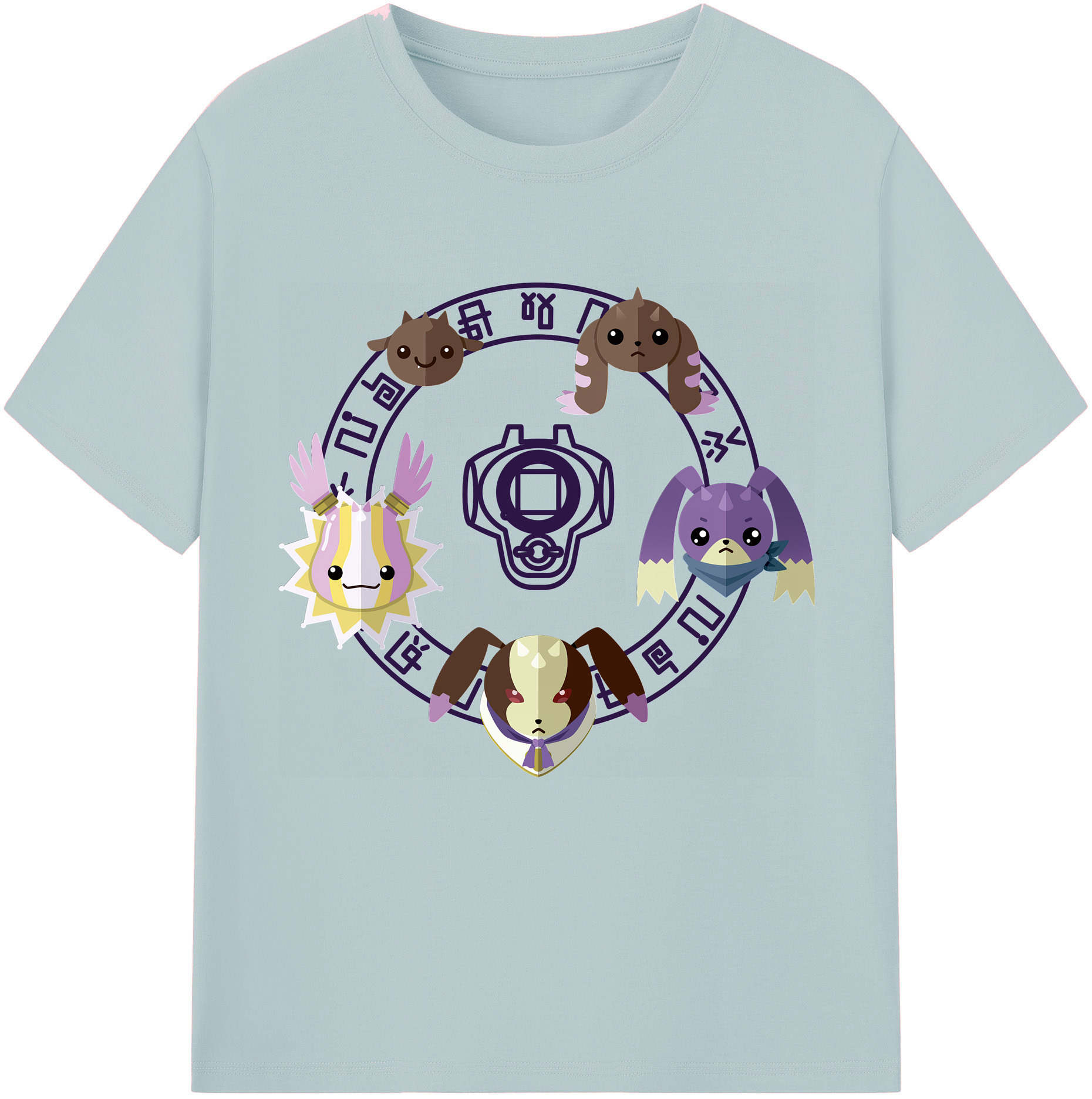 （画像用） Digimon デジタルモンスター/デジモン 綿100％半袖Tシャツ（フロントプリント）